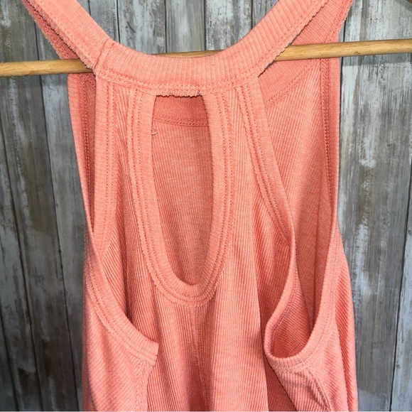 We The Free Coral Ribbed Oversized Tank - Picture 5 of 6
